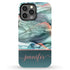 Alcohol Ink Patterns Custom Name iPhone Case